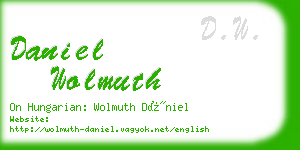 daniel wolmuth business card